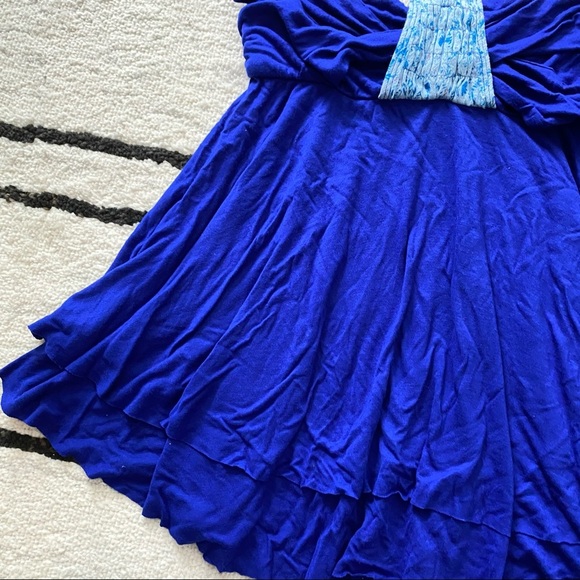 FREE PEOPLE Blue Warrior Halter Tie Top - Picture 6 of 10